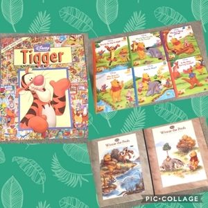 Large Winnie the pooh book lot,10 items